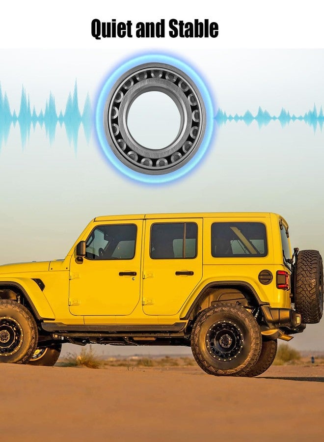 TIKSCIENCE Rear Wheel Bearings Kit Replace SET10 3230115 0K72A26151 994262K U399/U360L Fit for AMC Model 20 Nissan M226 Jeep Wrangler JK 2007-2018, Rear Axle Bearing - Image 4